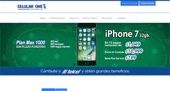 Desktop Screenshot of celularone.com.mx