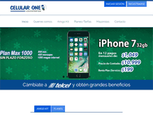 Tablet Screenshot of celularone.com.mx